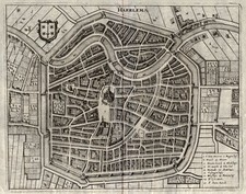 Niederlande Haarlem Original Kupferstich Merian 1641