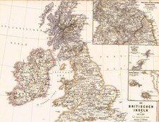 Landkarte ENGLAND Schottland