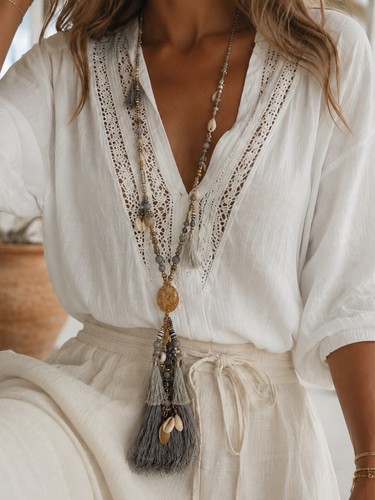 Boho halskette damen - boho,