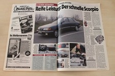 Auto Bild 13/1991 Ford Scorpio Ghia 2.9 V6 24V mit 195PS im Fahrbericht auf 2 Se