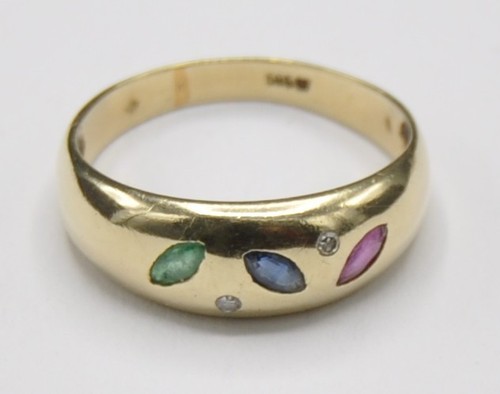 Bandring band ring smaragd - band,