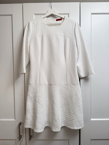 Hugo boss kleid wollweiß - hugo,