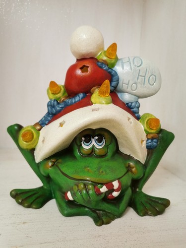 Witziger weihnachtsfrosch aus - weihnachtsfrosch,