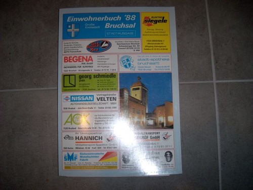 Bruchsal einwohnerbuch große - bruchsal,,