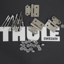 Thule 3x Alu Scharnier +Nieten+Kappen SI für Thule Jetbag Dachbox Apollo Tour...