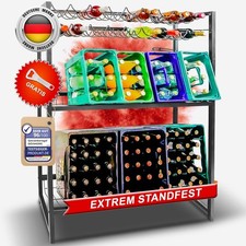 Getränkekistenregal Weinregal - 6 X Kisten + 18 x Flaschen Anthrazitgrau