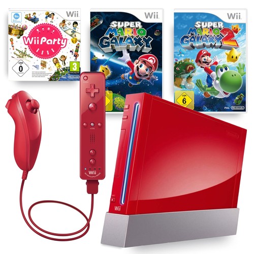 Nintendo wii konsole rot - konsole, +