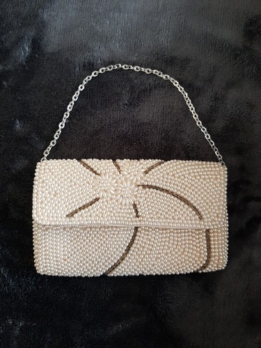 Vintage clutch perlenclutch - clutch,