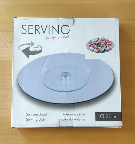 Servierplatte aus glas 360 - servierplatte, °