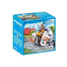 PLAYMOBIL® 70051 City Life Notarzt-Motorrad mit Blinklicht