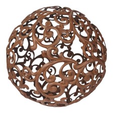 Kugel 18cm rostfarben aus