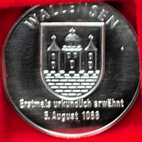 Bergbau medaille wallensen - bergbau,