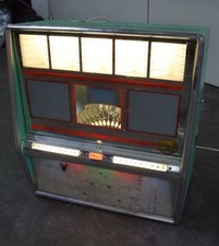 Bergmann Wand musikbox Jukebox  " S100" mit sichtbarem Plattenspiel für Bastler!