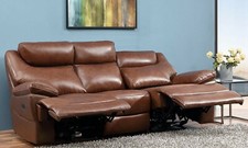 Fernsehsofa 3-Sitzer Leder