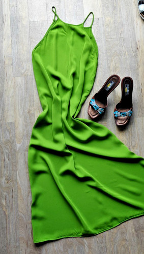 Zara maxi slipdress kleid - maxi,