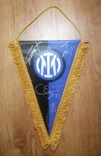 Inter Mailand Wimpel (4 x handsigniert - Calhanoglu, Barella, Thuram, Martinez)