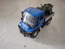 Mercedes-Benz Unimog U400 blau, Pritsche + Quad, 1:24, Welly, Tuning