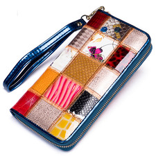 Bunte patchwork echtleder - bunte, patchwork-echtleder