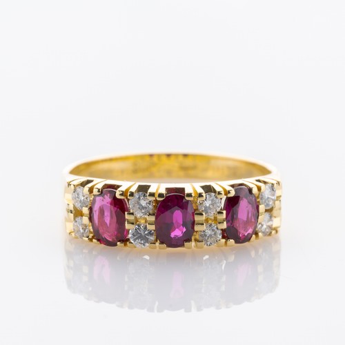 Ring aus 750er - gelbgold, mit