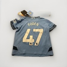 Manchester City Home Trikot 24/25 Gr: 116 (5-6Y)Neu mit Etikett Foden