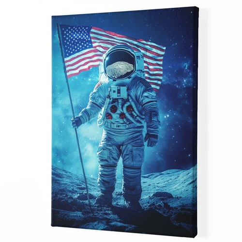 Usa astronaut auf dem mond - astronaut,
