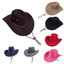 Herren Cowboyhut Großer Krempe Western Cowboy -Hut Cowboy Reithut