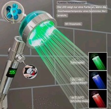 1A✓3in1 LED Duschkopf mit