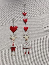 2 METALL FIGUREN zum Hängen