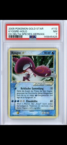 Kyogre gold star holo - gold, pokemon