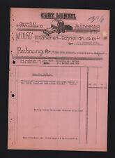 BERLIN, Rechnung 1931, WENUSO Schablonen-Schnelldrucker