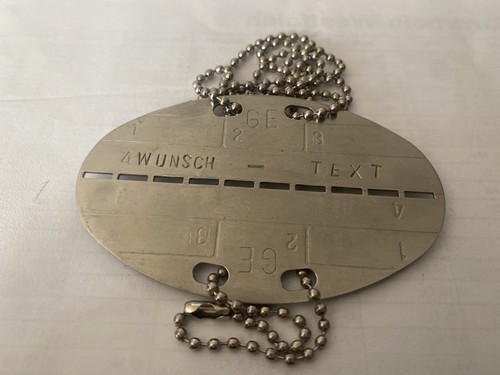 Bundeswehr erkennungsmarke - bw,