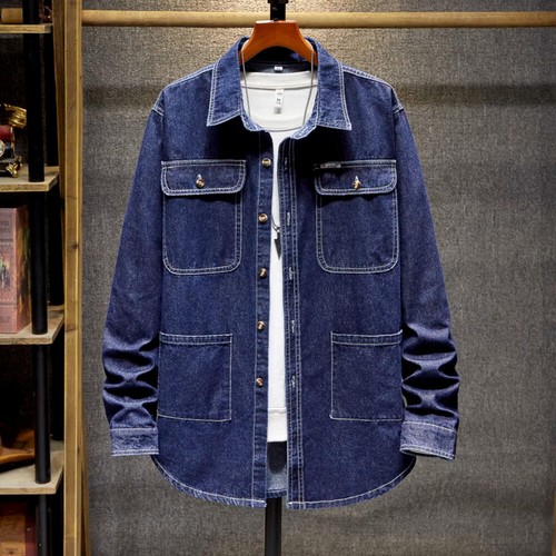 Herren langarm jeanshemd top - jeanshemd,