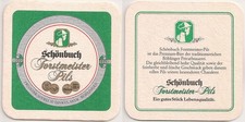 Brauerei Dinkelaker, Böblingen - alter Bierdeckel "Schönbuch Forstmeister Pils"