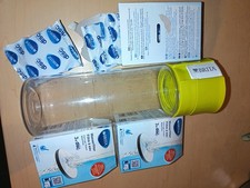 BRITA Wasserfilter-Flasche 0,6L Fill Go lime Spülmaschinengeeignet + 10 Discs 