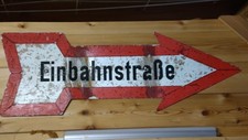 EINBAHNSTRASSE Original altes Schild