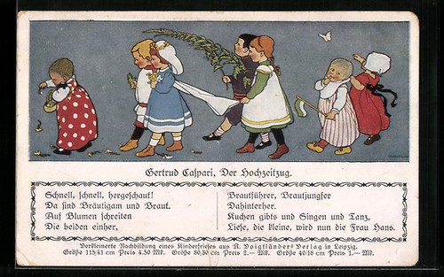 Künstler gertrud caspari - künstler-ak,