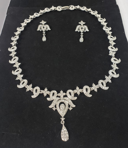 Luxus damen schmuck set kette - set,