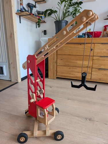 Großer holz kran buche - holz-kran,