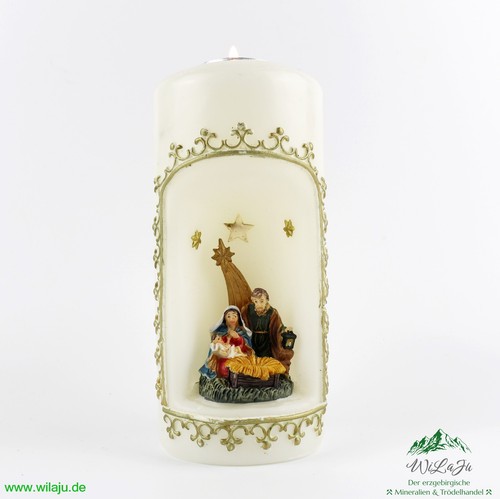 Reliefkerze christi geburt - reliefkerze,