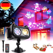 LED Projektor Weihnachten Außen Garten Strahler Party Projektionslampe Laser DHL