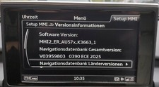 Audi A6/A7 4G C7 Navigation Update Europa 2025