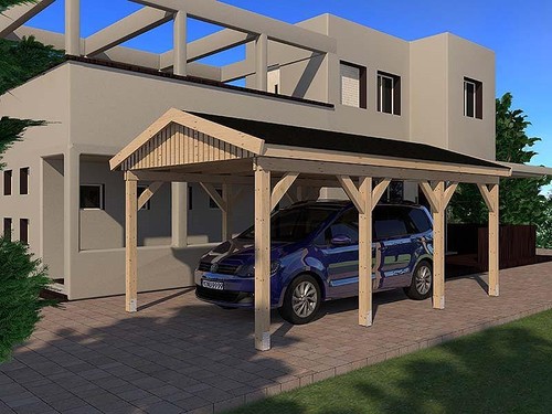Carport satteldach 350x600cm - satteldach,