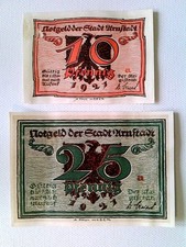 Banknoten, Notgeld, Stadt