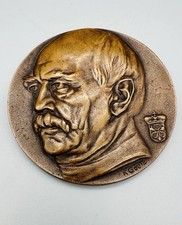 SELTEN:Große 1908 Bronzemedaille KARL GOETZ-Otto von Bismarck&Walhalla 81mm 230g