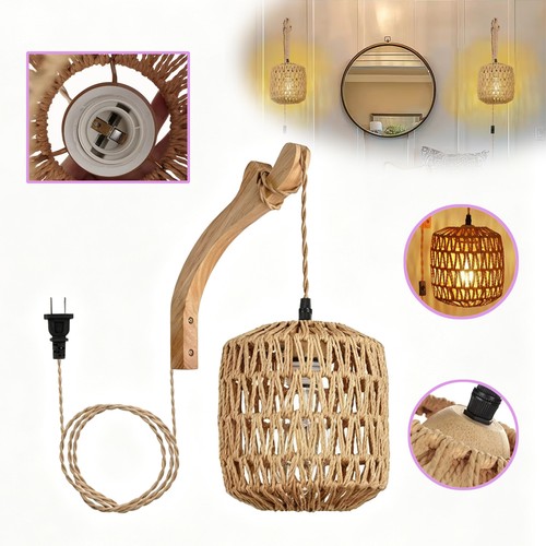 Rattan lampenschirm hängend - lampenschirm,