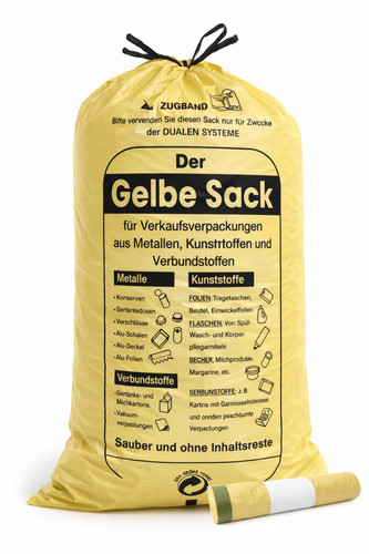 Müllsack gelbe säcke gelber - müllsack,