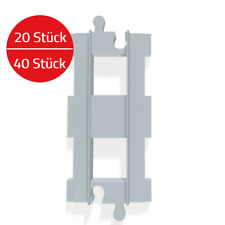 20 / 40 Stk. gerade Gleise Schienen Eisenbahn Zug (kompatibel zu LEGO Duplo)