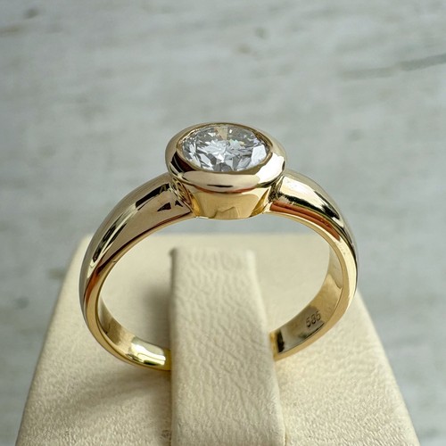 Goldring 14k 585 - mit, diamant