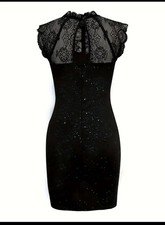 Damen Kleid Abiye Schwarz