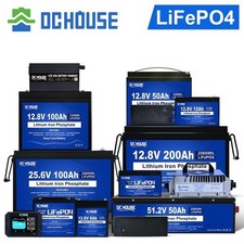 LiFePO4 Akku 12V/24V/48V 6Ah 24Ah 100Ah 200Ah Lithium Batterie BMS für RV Solar